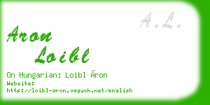 aron loibl business card