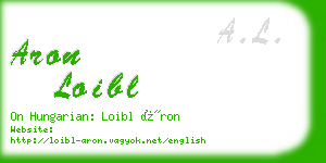 aron loibl business card